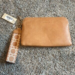Louenhide Wristlet purse bag Mandy Carmel clutch NWT Vegan Leather